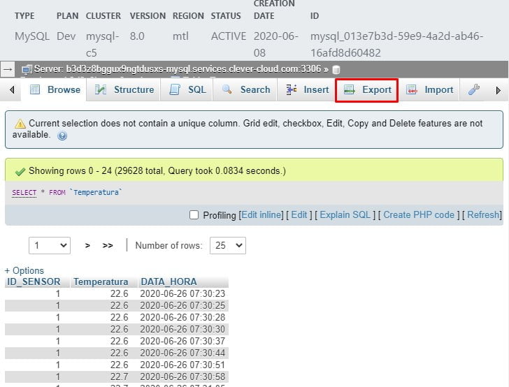 Arduino + Banco de Dados MySQL - Blog Eletrogate